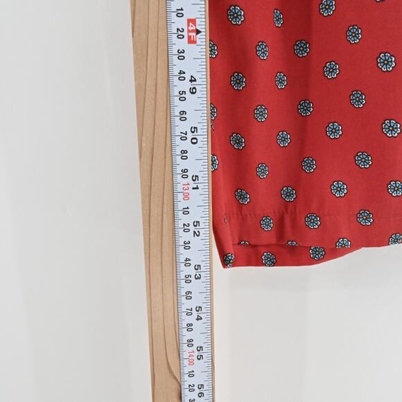 URBAN OUTFITTERS Womens Red Floral Jumpsuit Size XS Romper Belt Boho Chic Retro - Picture 5 of 14